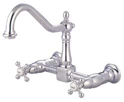 8-inch spread wall mount kitchen faucet