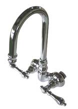 3-3/8-inch center hi-rise spout leg tub filler - lever handles
