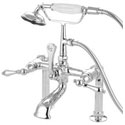Deck Mount Clawfoot Tub Faucets w/ Handshower