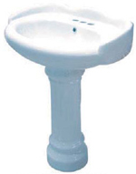 Click here for larger image Georgian Pedestal Lavatory Sink