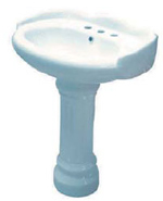 Click here for larger image Georgian Pedestal Lavatory Sink