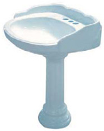 Click here for larger image Georgian Pedestal Lavatory Sink