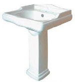Click here for larger image English Country Pedestal Lavatory Sink