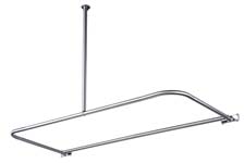 D-type shower rod