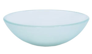 Click here for larger image Frosted Vitreous China Basin