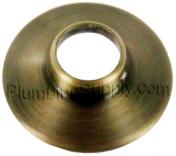 Antique brass showeheads, shower arms, and escutcheons can be