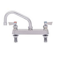 Fisher 8 inch center to center deck mount faucets with swing spout