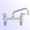 Fisher 8 inch center to center deck mount faucets with swing spout