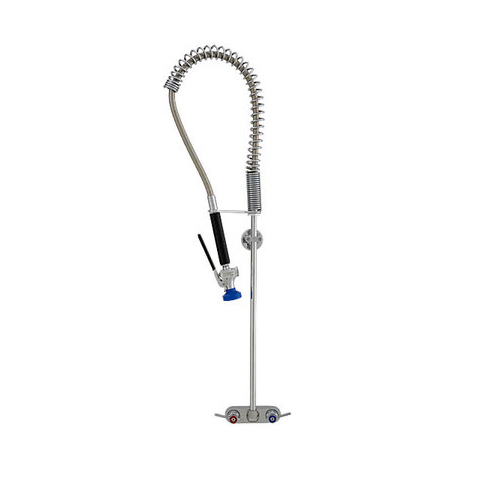 4" CC Backsplash Wall Mount Spring Style Pre-Rinse Faucet by Fisher Fisher 2610