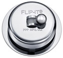 flip-it tub drain stopper in polished chrome