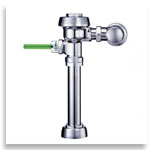 Sloan dual flush manual operation top spud toilet flushometer