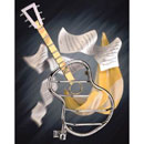 Guitar shaped towel warmer