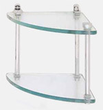 Double Corner Glass Shelf