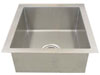example of a square corner stainless steel kitchen sink