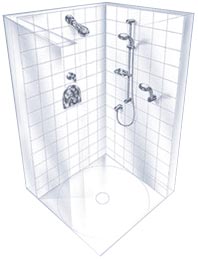 Grohe custom shower - Two-Wall Power System