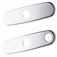 Escutcheons in chrome