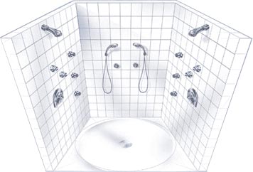 Grohe custom shower - His & Hers Shower System