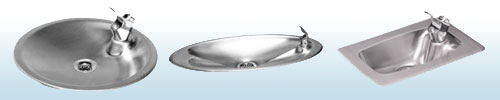 photos of some Halsey Taylor counter top drinking fountains