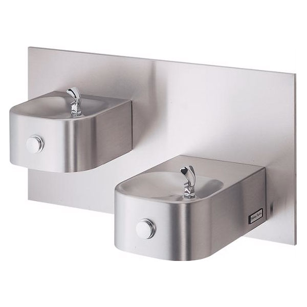 picture of a double bowl Contour series Hasley Taylor drinking fountain