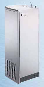 image of a Halsey Taylor free standing refrigerated drinking water fountain