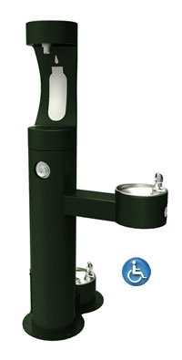 Halsey Taylor 4420BF-DB bottle filling station with a pet fountain