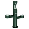 ADA compliant pedestal style drinking fountains and bottle filler
