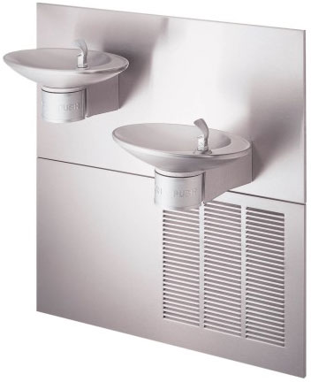 image of this Halsey Taylor bi level oval wall mounted water cooler