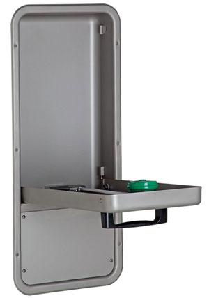 recessed emergency eyewash station