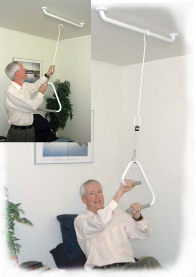 sample installation of HealthCraft e2 Ceiling Mount Trapeze