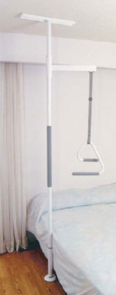 example of the HealthCraft SuperPole SuperTrapeze installed and in use