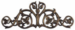 Image of foliate hose holder, shown in French Bronze