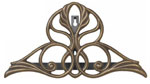 Example of Victorian style hose holder, shown in French Bronze
