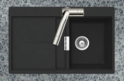 Example of a Horizont series Houzer kitchen sink with drainboard