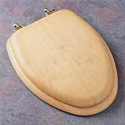 Wooden toilet seat