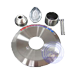 Shower trim kits with brushed nickel finish