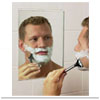 Clear shower mirrors