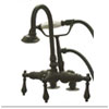 Deck Mount Clawfoot Tub Faucets w/ Handshower