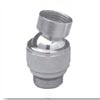 Swivel ball accessory for hand showers