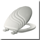 Sculptured wood toilet seats