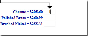 enter quantity