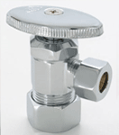 compression style angle valve