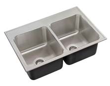 double bowl laundry sink