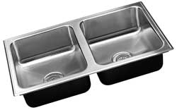double bowl laundry sink