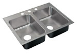 Image of double bowl laundry sink 