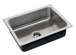 Image of laundry sink with extra deep single bowl