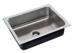 Image of laundry sink with extra deep single bowl