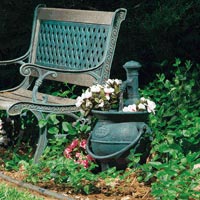 Cottage Cauldron garden fountain