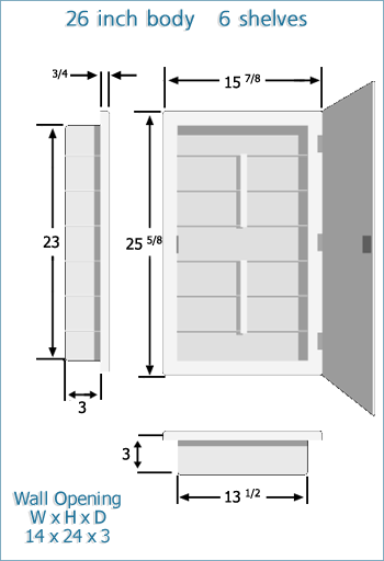 Medicine CabiDimensions Standard