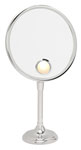 vanity table top mirrors with spot light - elegance in chrome finish