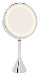 vanity table top mirrors - elegance in chrome finish